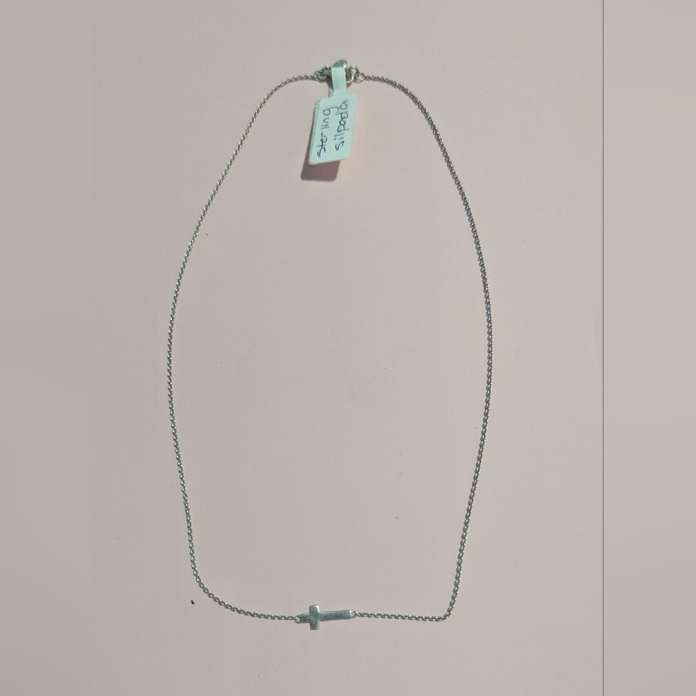 Silpada Elegant Silver Cross Necklace